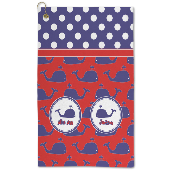 Custom Whale Microfiber Golf Towel - Large (Personalized)