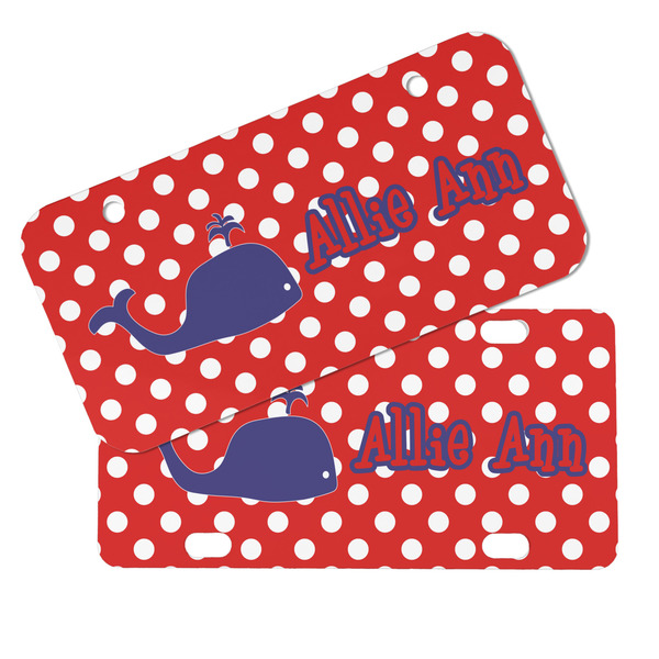 Whale Mini License Plates - MAIN (4 and 2 Holes)