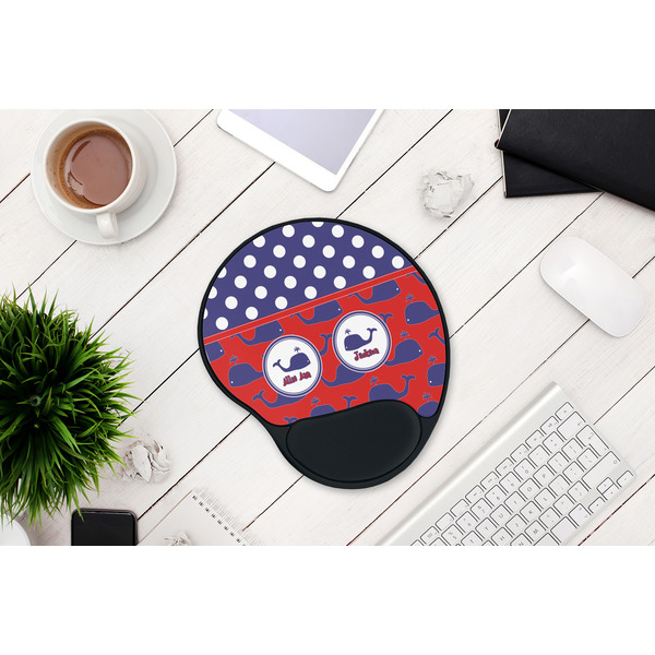 Whale Mouse Pad with Wrist Rest - LIFESYTLE 1