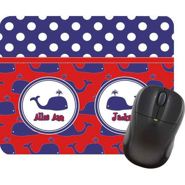 Custom Whale Rectangular Mouse Pad (Personalized)