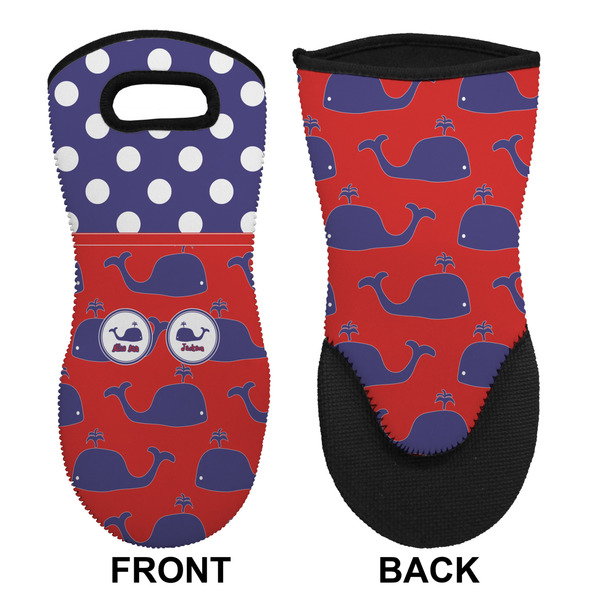 Whale Neoprene Oven Mitt (Front & Back)