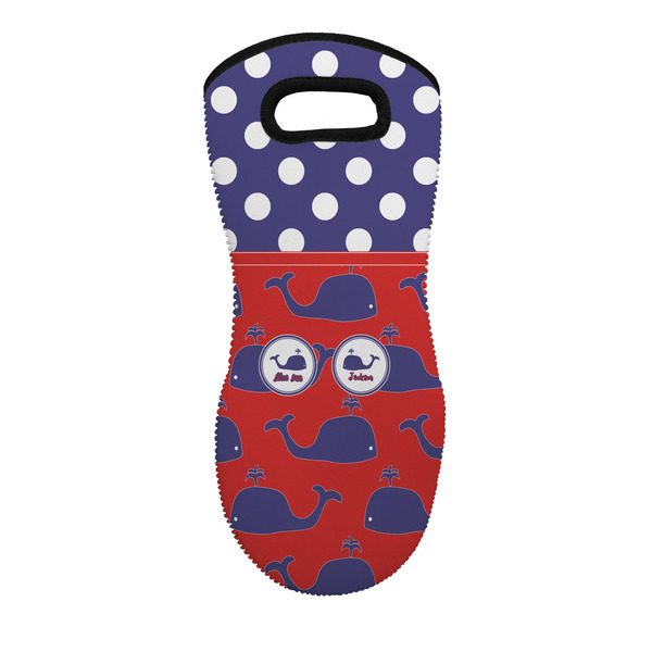 Custom Whale Neoprene Oven Mitt w/ Name or Text