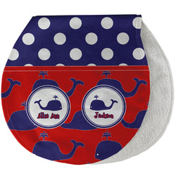 Whale Burp Pad - Velour w/ Name or Text