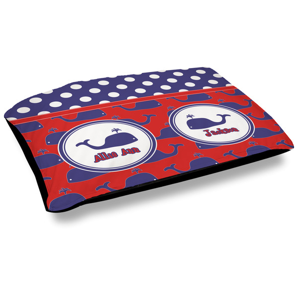 Custom Whale Dog Bed w/ Name or Text