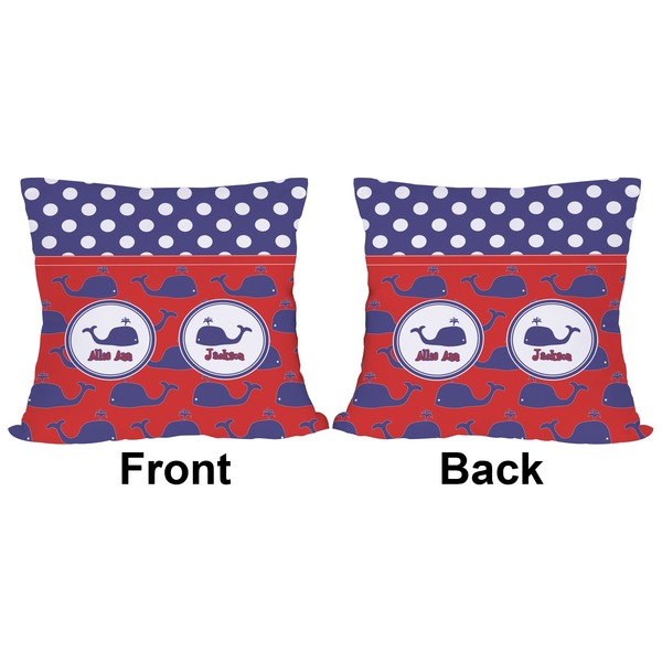 Whale Outdoor Pillow - 18x18