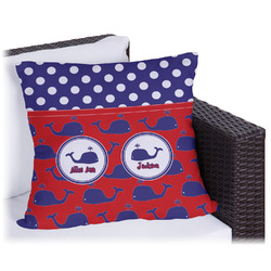 Whale Outdoor Pillow - 16" (Personalized)