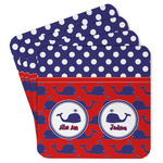 Whale Paper Coasters w/ Name or Text