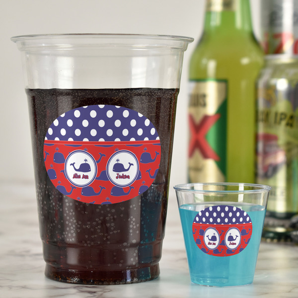 Whale Party Cups - 16oz - In Context