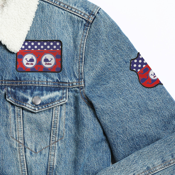Whale Patches Lifestyle Jean Jacket Detail