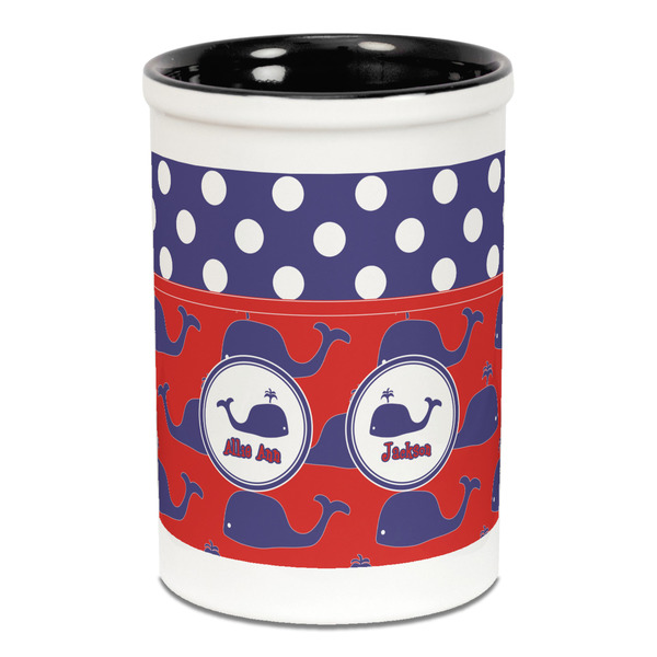 Whale Pencil Holder - Black