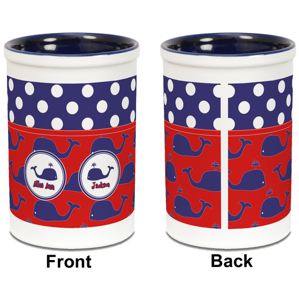 Whale Pencil Holder - Blue - approval