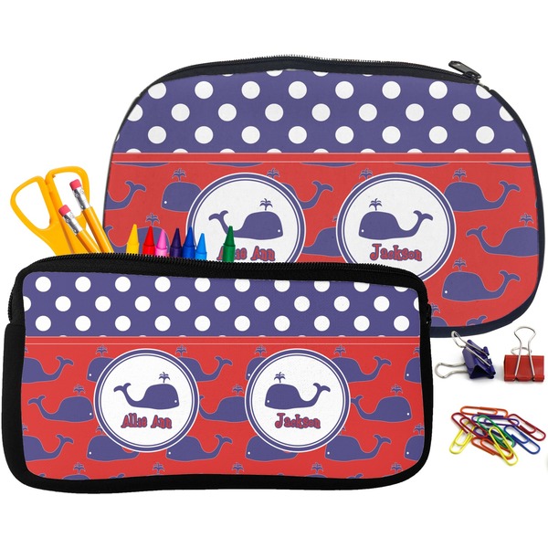 Whale Pencil / School Supplies Bags Small and Medium