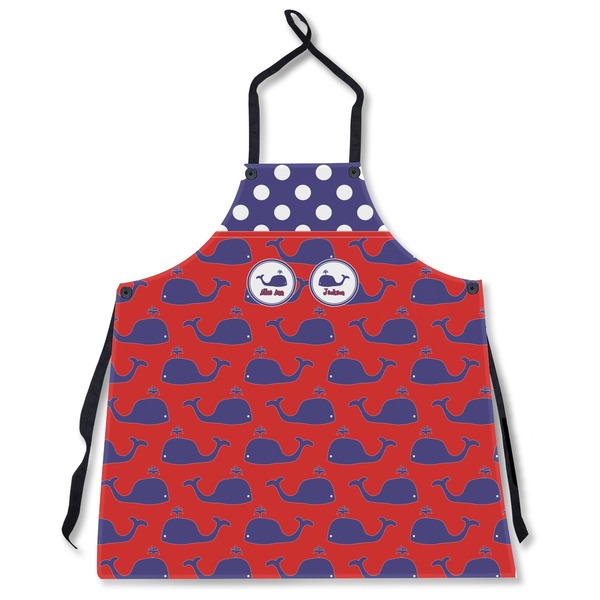 Custom Whale Apron Without Pockets w/ Name or Text