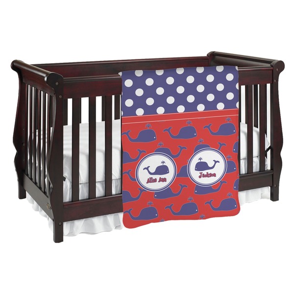 Custom Whale Baby Blanket (Personalized)