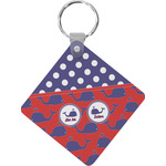 Whale Diamond Plastic Keychain w/ Name or Text