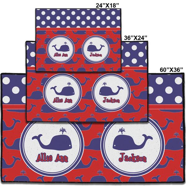 Whale Personalized Door Mat - Group Parent IMF