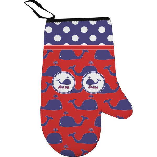Whale Personalized Oven Mitt