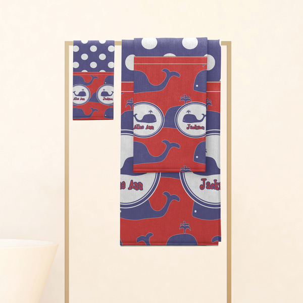 Whale Personalized Towel Set