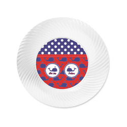 Whale Plastic Party Appetizer & Dessert Plates - 6" (Personalized)