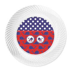 Whale Plastic Party Dinner Plates - 10" (Personalized)