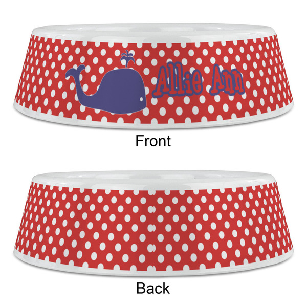 Whale Plastic Pet Bowls - Large - APPROVAL