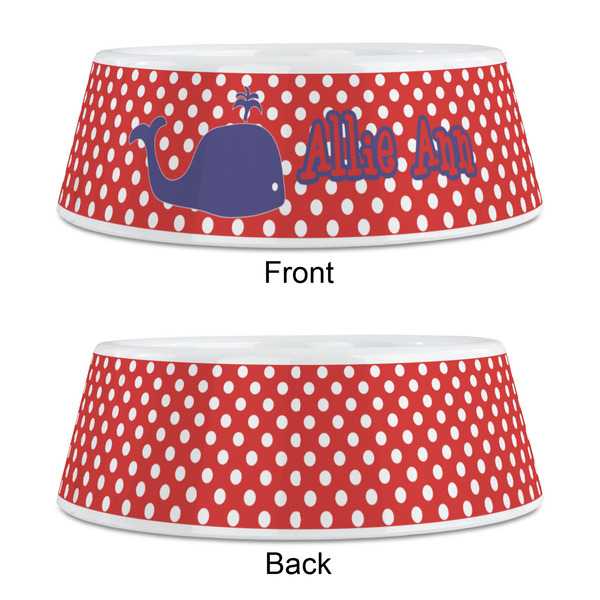 Whale Plastic Pet Bowls - Medium - APPROVAL