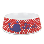 Whale Plastic Dog Bowl (Personalized)
