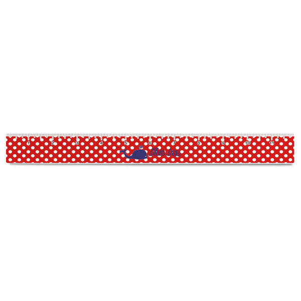 Whale Plastic Ruler - 12" - FRONT