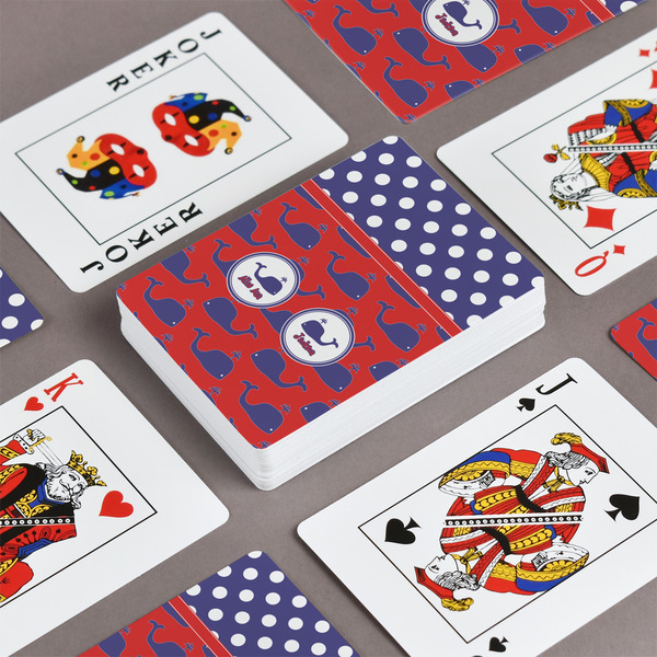 Whale Playing Cards - Front & Back View