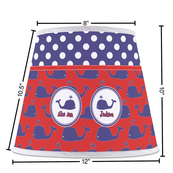 Whale Poly Film Empire Lampshade - Dimensions
