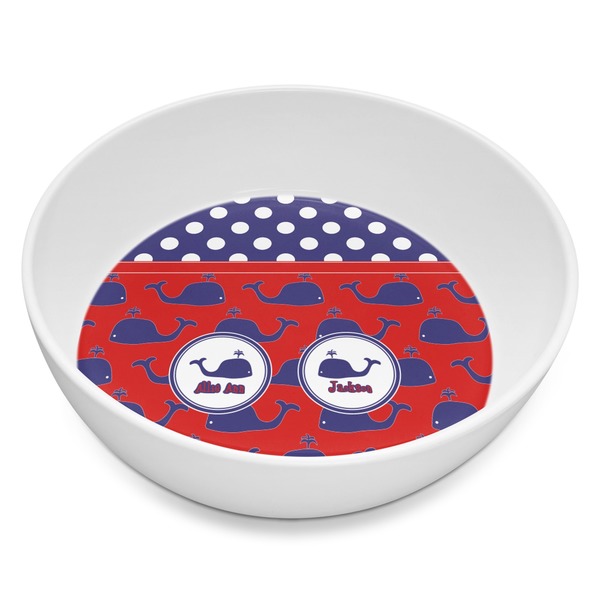 Custom Whale Melamine Bowl - 8 oz (Personalized)