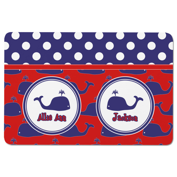 Whale Rectangular Fridge Magnet - FRONT