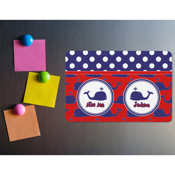 Whale Rectangular Fridge Magnet - LIFESTYLE