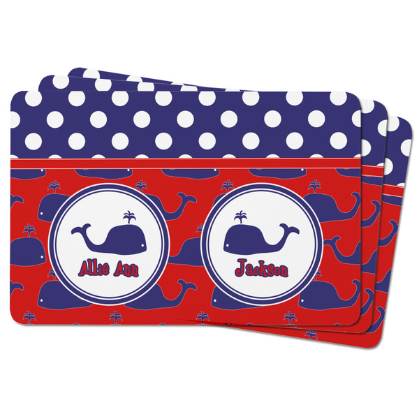 Whale Rectangular Fridge Magnet - THREE