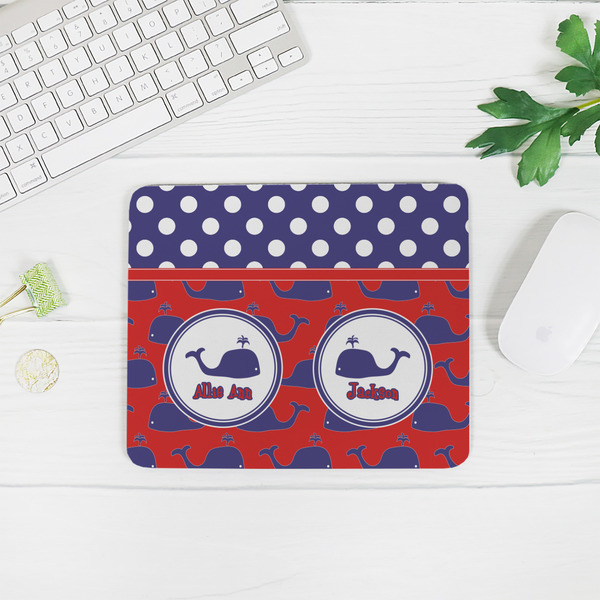 Whale Rectangular Mouse Pad - LIFESTYLE 2