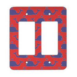 Whale Rocker Style Light Switch Cover - Two Switch