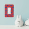 Whale Rocker Light Switch Covers - Single - IN CONTEXT