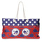 Whale Large Rope Tote Bag - Front View