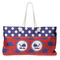 Whale Large Tote Bag with Rope Handles (Personalized)