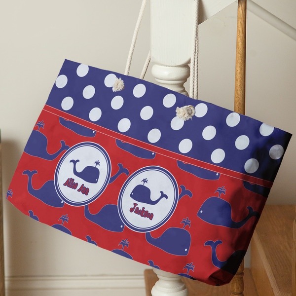 Whale Large Rope Tote - Life Style