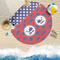 Whale Round Beach Towel Lifestyle