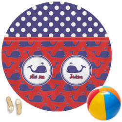 Whale Round Beach Towel (Personalized)