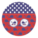 Whale Round Decal (Personalized)