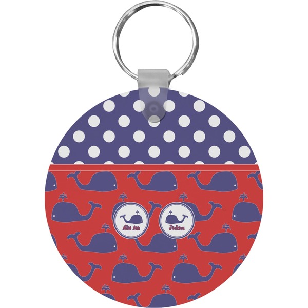 Whale Round Keychain (Personalized)