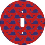 Whale Round Light Switch Cover