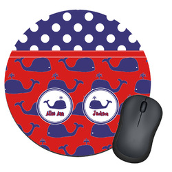 Whale Round Mouse Pad (Personalized)