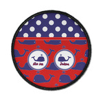 Whale Iron On Round Patch w/ Name or Text