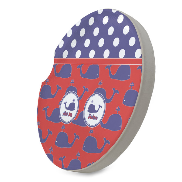 Whale Sandstone Car Coaster - STANDING ANGLE