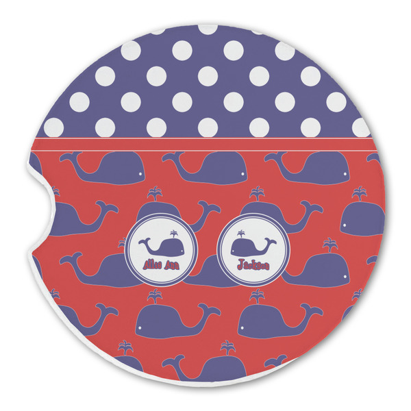 Custom Whale Sandstone Car Coaster - Single (Personalized)