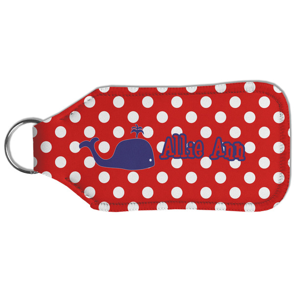 Whale Sanitizer Holder Keychain - Large (Back)
